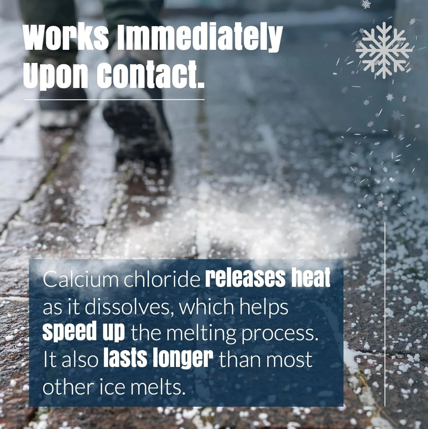 Calcium Chloride Pellets — Ice Melt Bucket - Fast-Acting & Pet, Concrete, Environment Safe - Ideal for Driveways, Sidewalks, and Entryways - Image 3