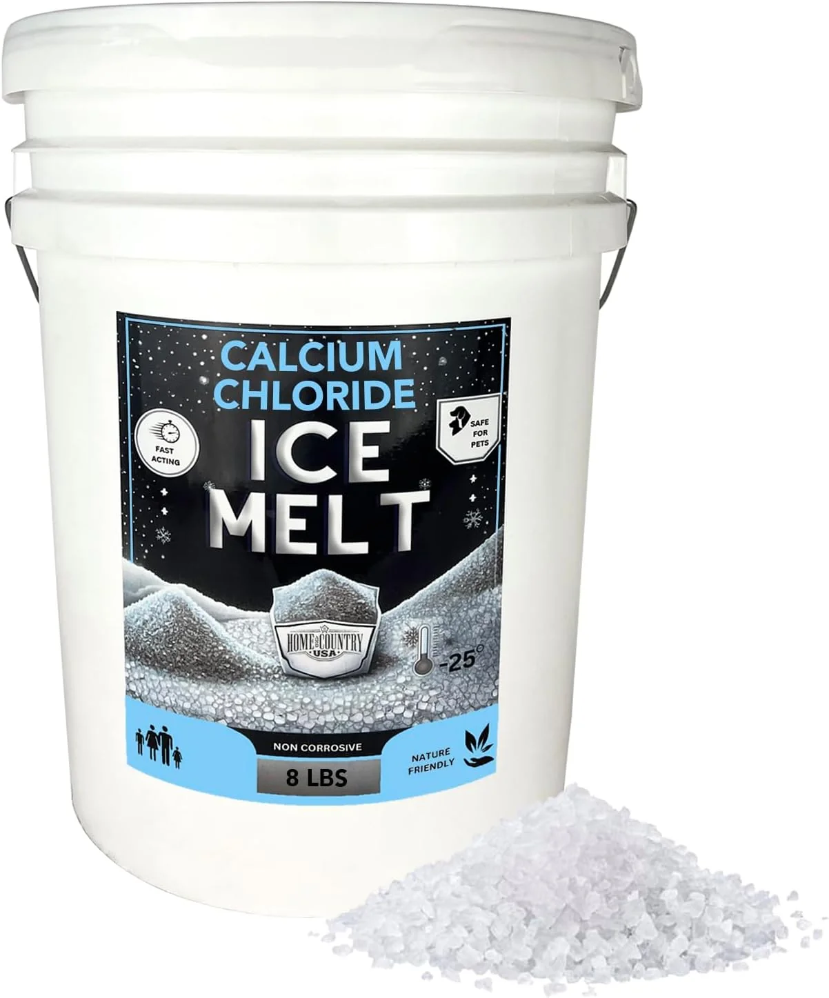 Calcium Chloride Pellets — Ice Melt Bucket - Fast-Acting & Pet, Concrete, Environment Safe - Ideal for Driveways, Sidewalks, and Entryways - Image 6