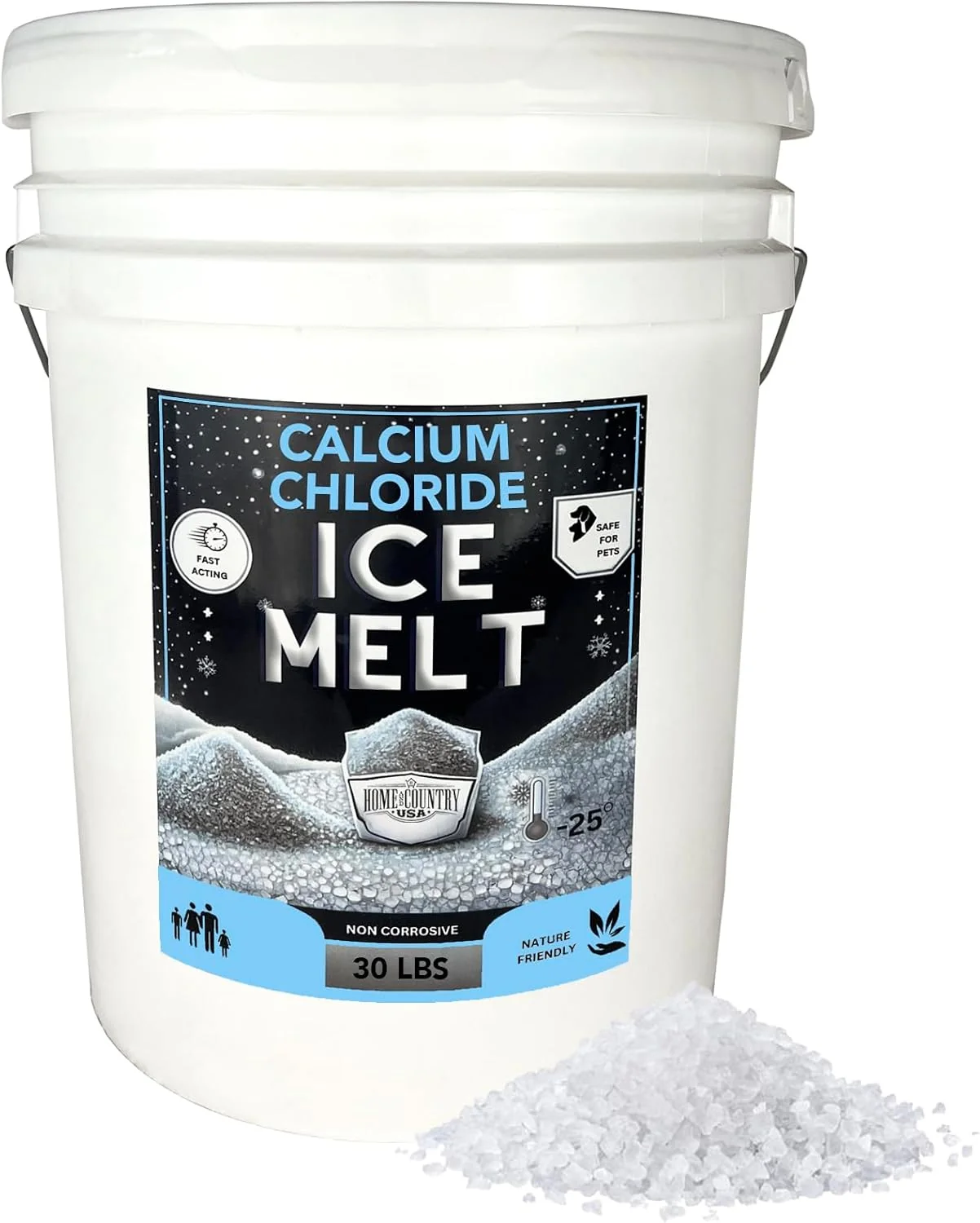 Calcium Chloride Pellets — Ice Melt Bucket - Fast-Acting & Pet, Concrete, Environment Safe - Ideal for Driveways, Sidewalks, and Entryways - Image 9