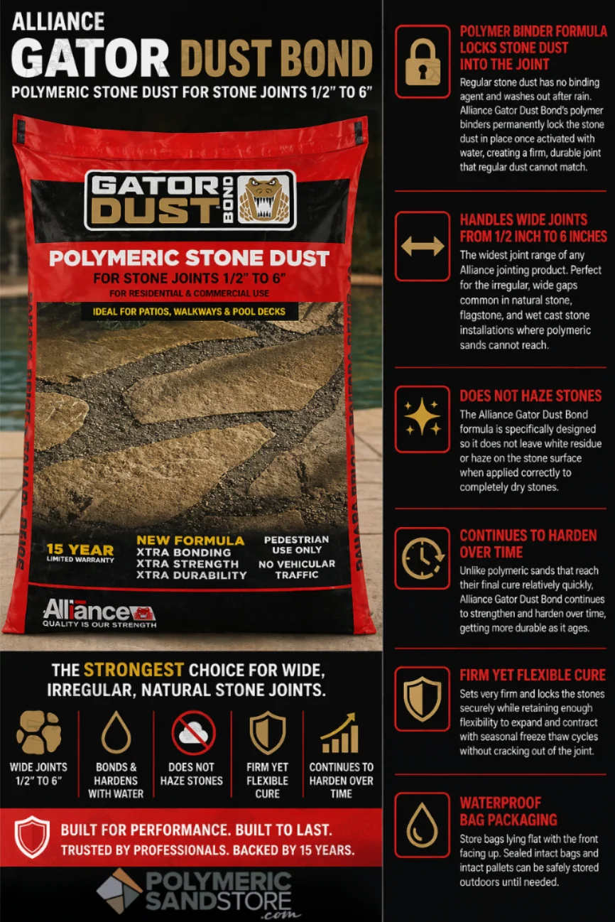 Alliance Gator Dust Bond Polymeric Stone Dust for Joints up to 6" - Image 4
