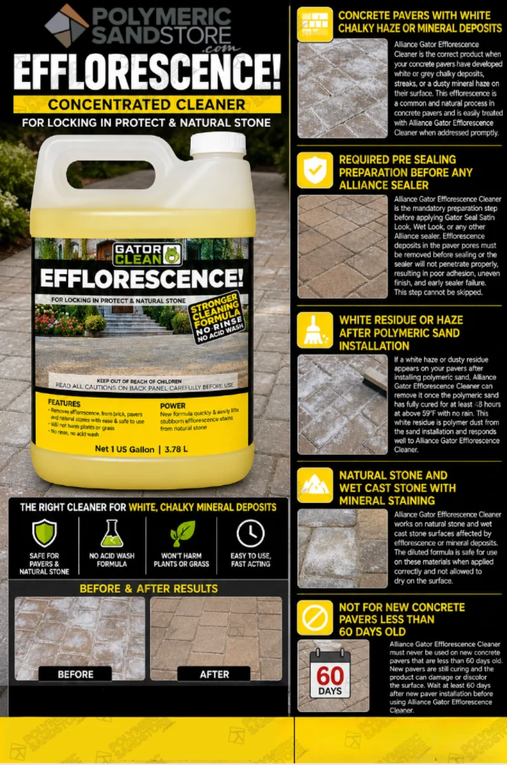 Alliance Gator Efflorescence Cleaner Concentrated for Pavers and Natural Stone - Image 5