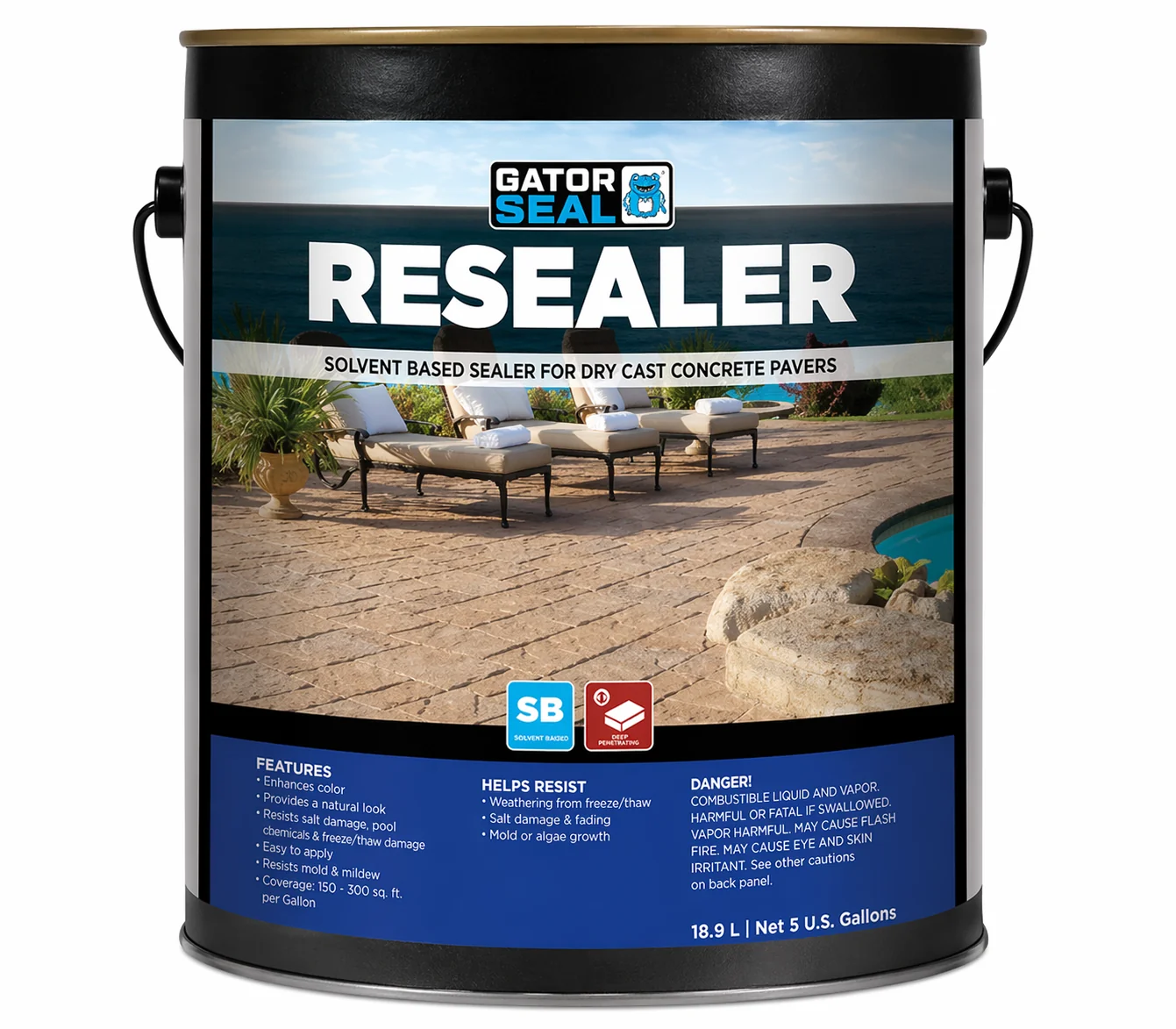 Alliance Gator Seal Resealer Solvent Based Acrylic Paver Resealer - Image 7