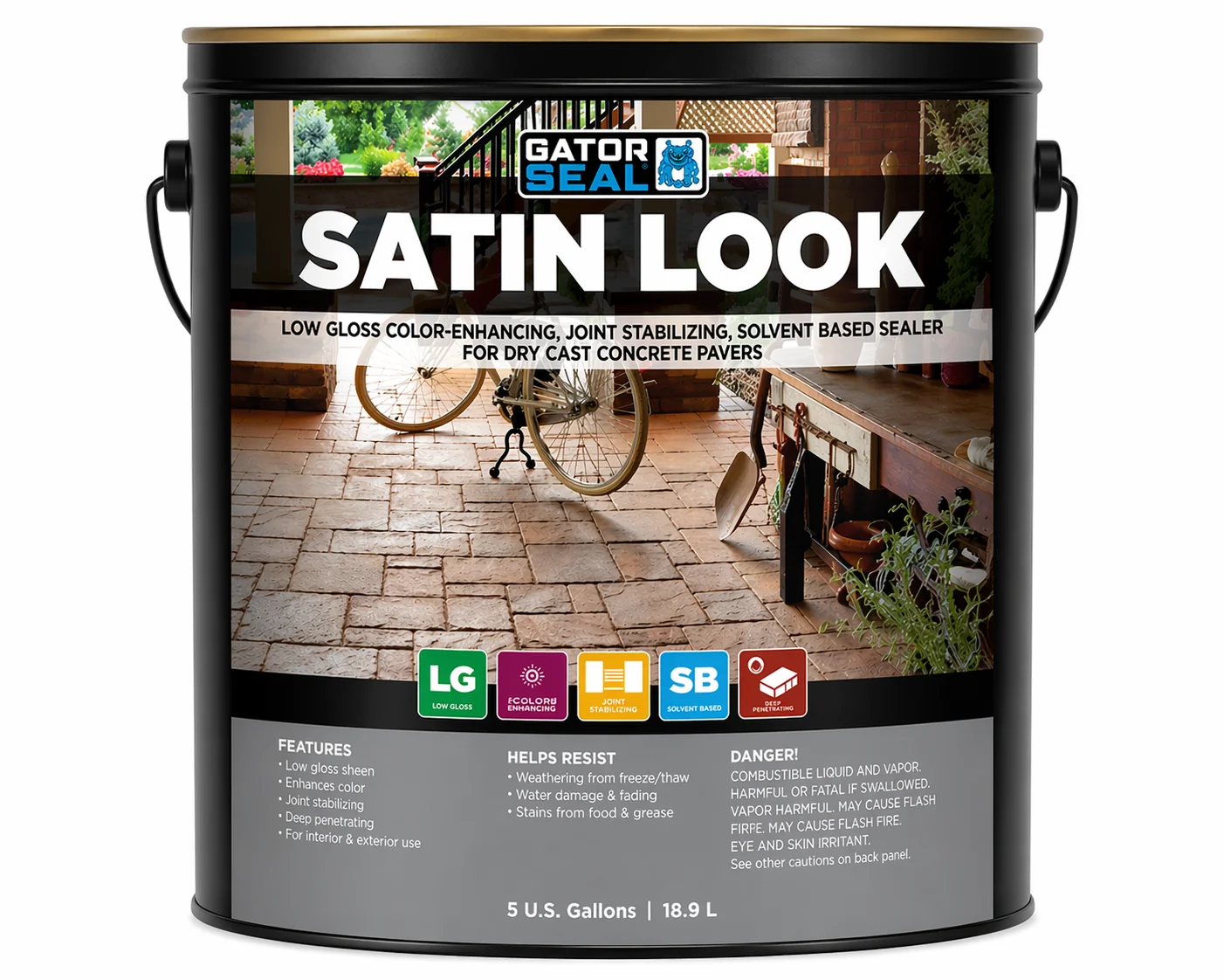 Alliance Gator Seal Satin Look Solvent Based Acrylic Paver Sealer - Image 10