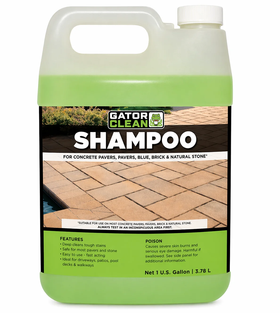 Alliance Gator Shampoo Concentrated Paver Cleaner for Pavers and Natural Stone - Image 4