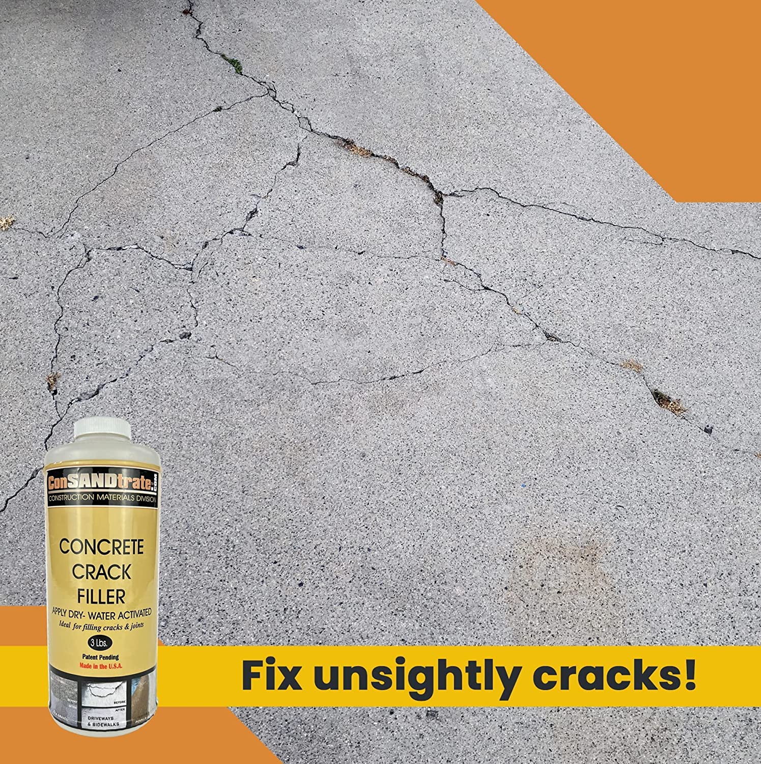 ConSandtrate Concrete Crack Filler 3 lb – Self-Healing Polymer Sand - Image 5