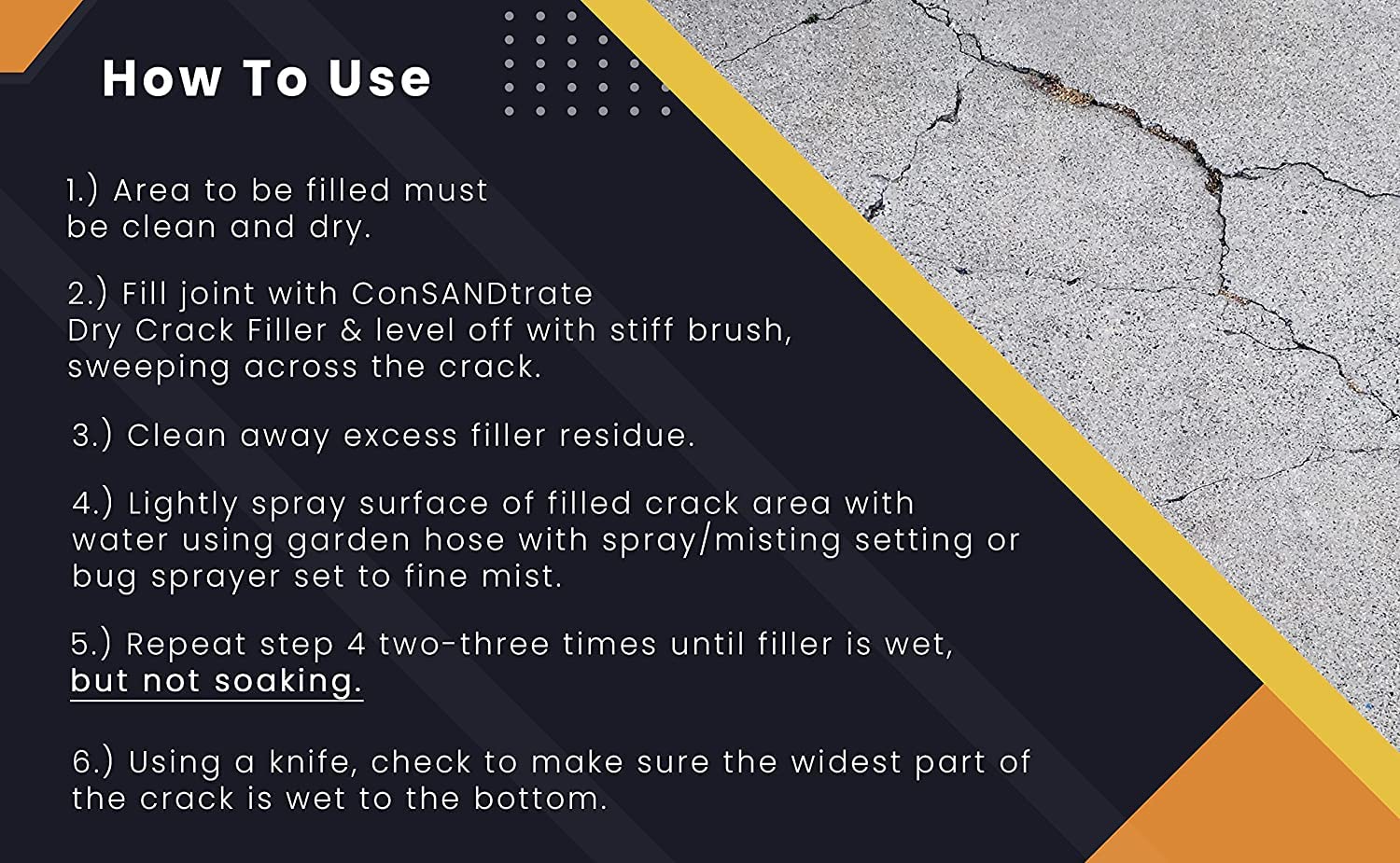 ConSandtrate Concrete Crack Filler 3 lb – Self-Healing Polymer Sand - Image 7