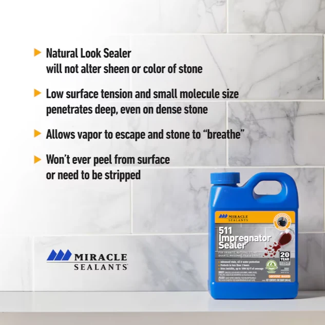 Miracle Sealants 511 Impregnator Clear Natural Stone Sealer and Finish - Image 2