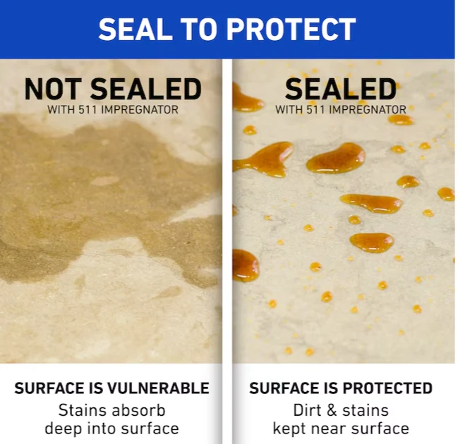 Miracle Sealants 511 Impregnator Clear Natural Stone Sealer and Finish - Image 3