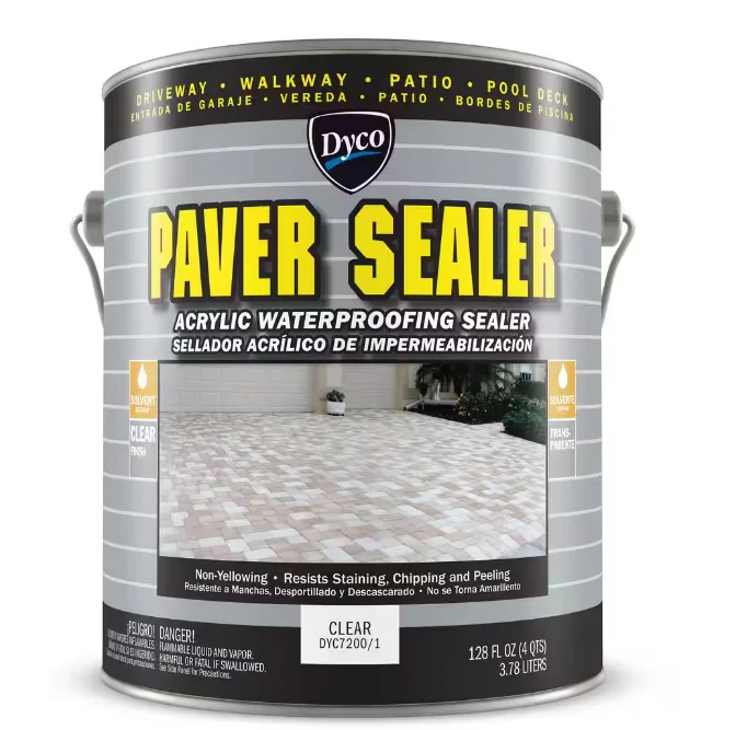 Dyco Paints Paver Sealer 7200 Clear Gloss Exterior Solvent Acrylic Sealer Gallon