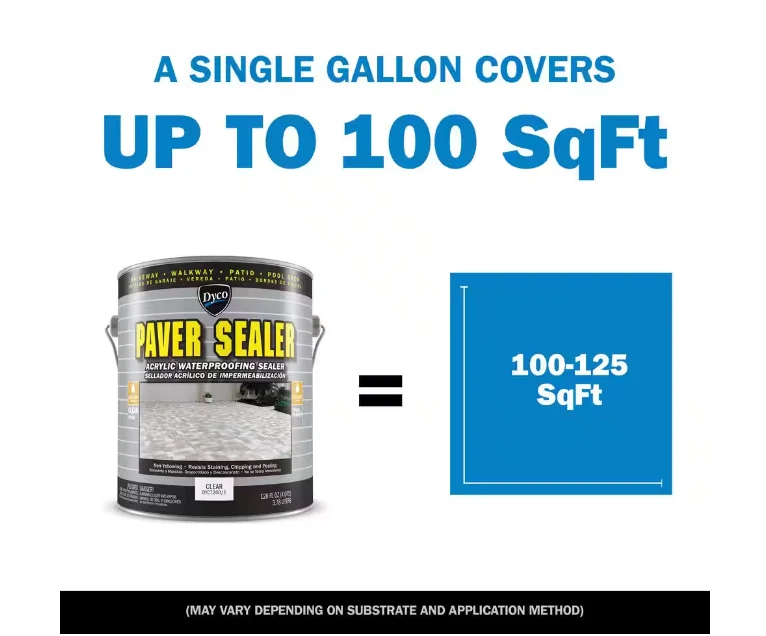 Dyco Paints Paver Sealer 7200 Clear Gloss Exterior Solvent Acrylic Sealer Gallon - Image 2
