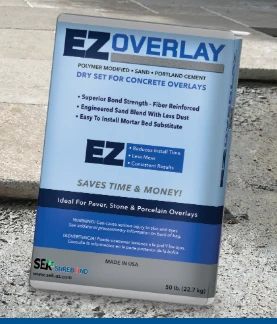 SEK EZ Overlay™ Polymer-Modified Dry Set Overlay Bonding Bed
