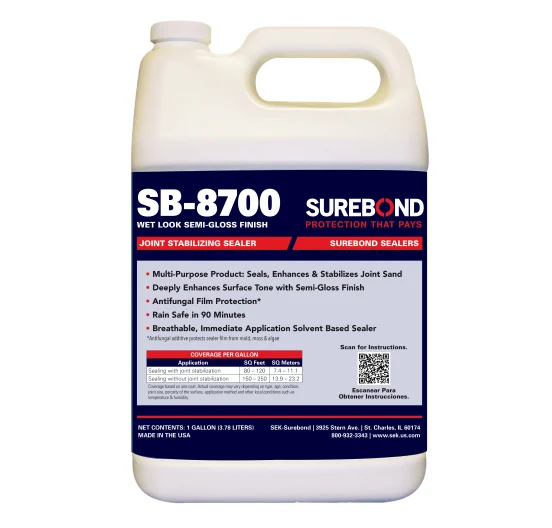 SEK Surebond SB-8700 Wet Look Joint Stabilizing Paver Sealer – 1 Gallon