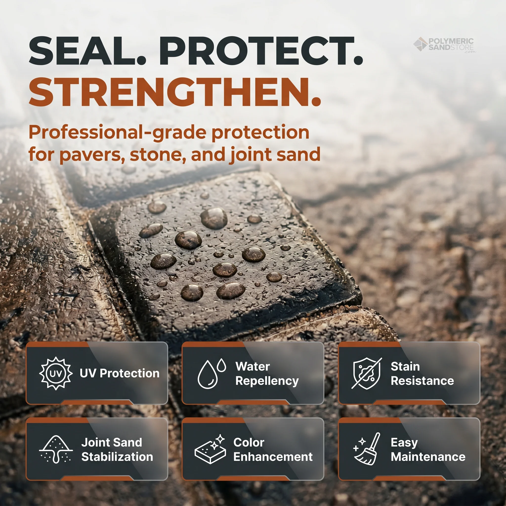 Alliance Gator Hybrid Seal Low Gloss Plus Color Enhancer Water Based Paver Sealer - Image 3