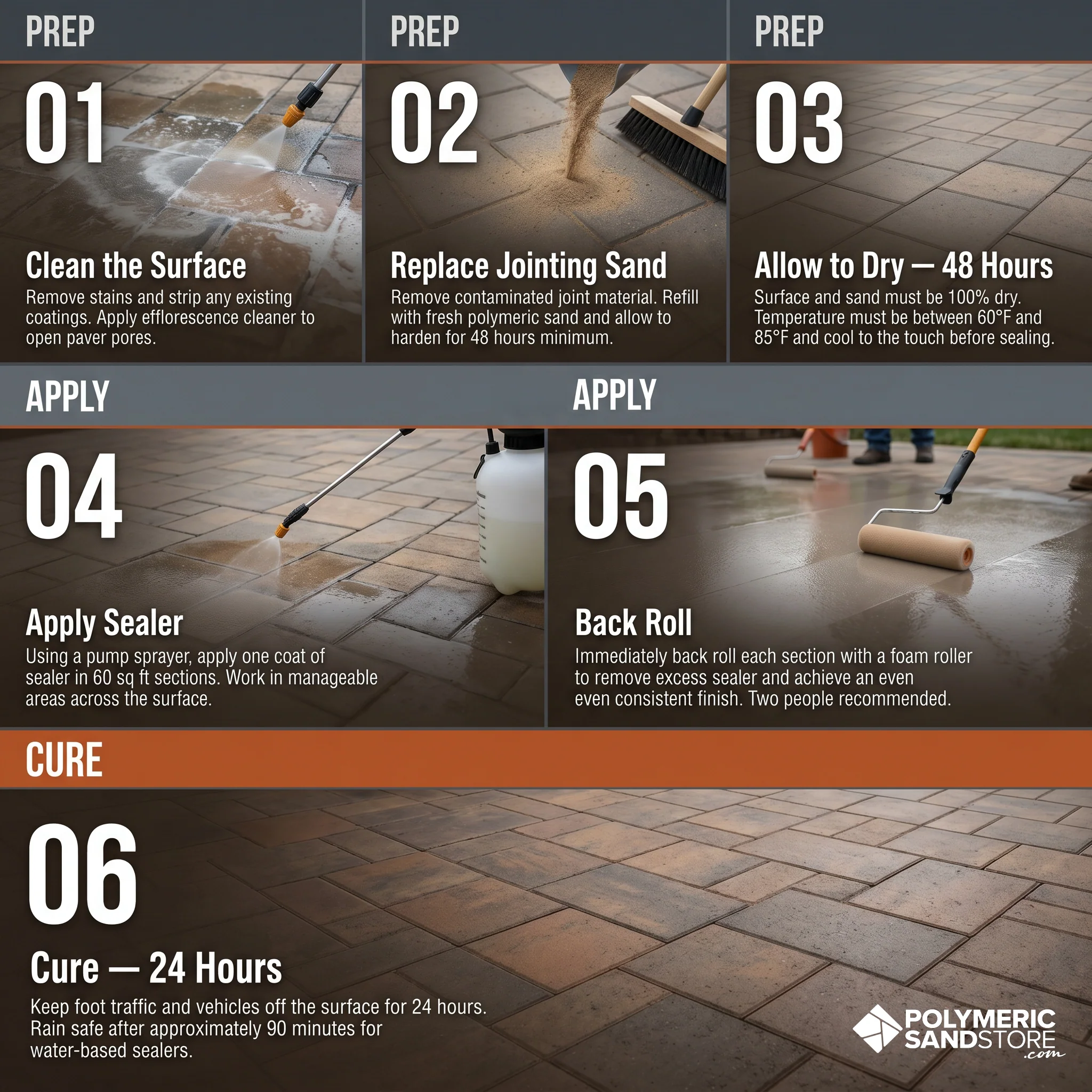 Alliance Gator Hybrid Seal High Gloss Water Based Paver Sealer - Image 6