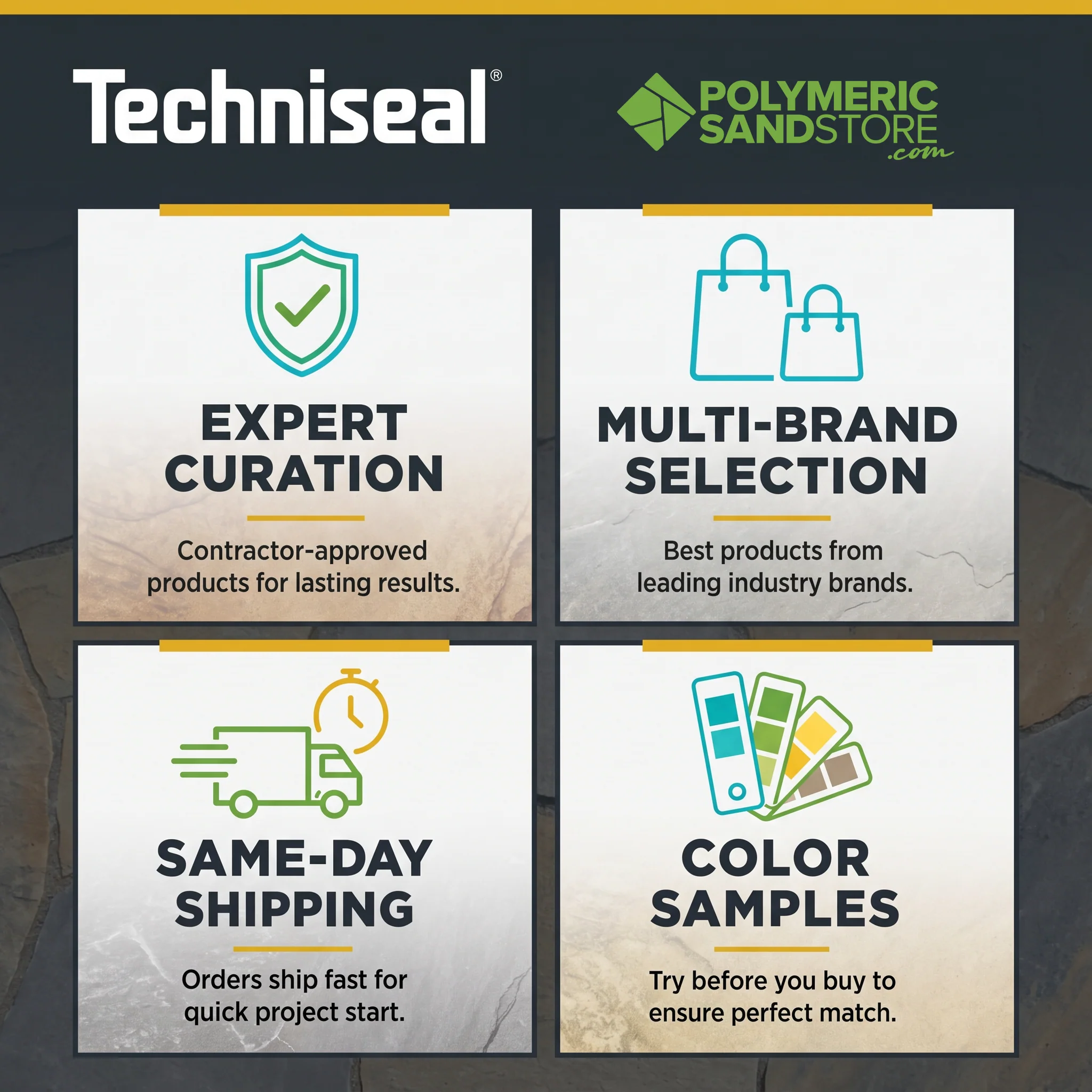 Techniseal NOCO No Compaction Polymeric Sand 50 lb – Joints to 4" - Image 8