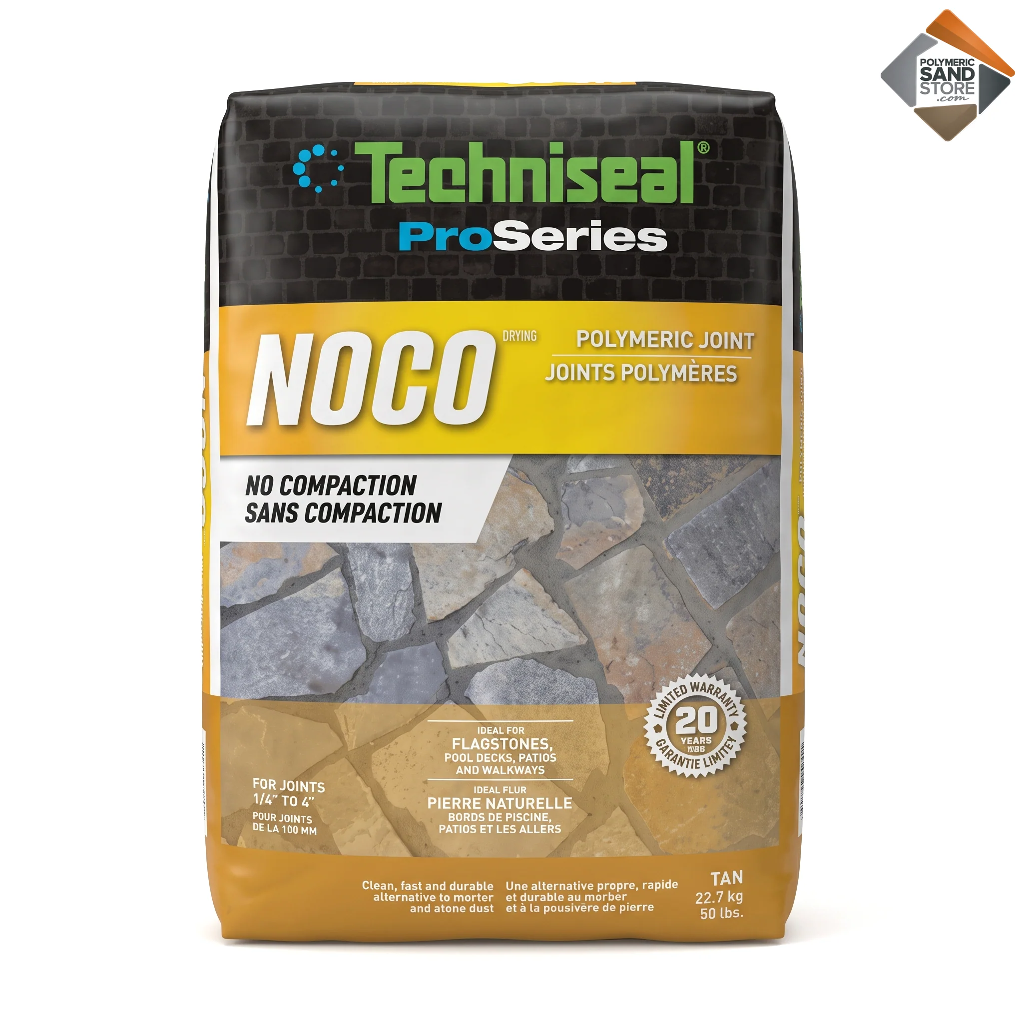 Techniseal NOCO No Compaction Polymeric Sand 50 lb – Joints to 4" - Image 9