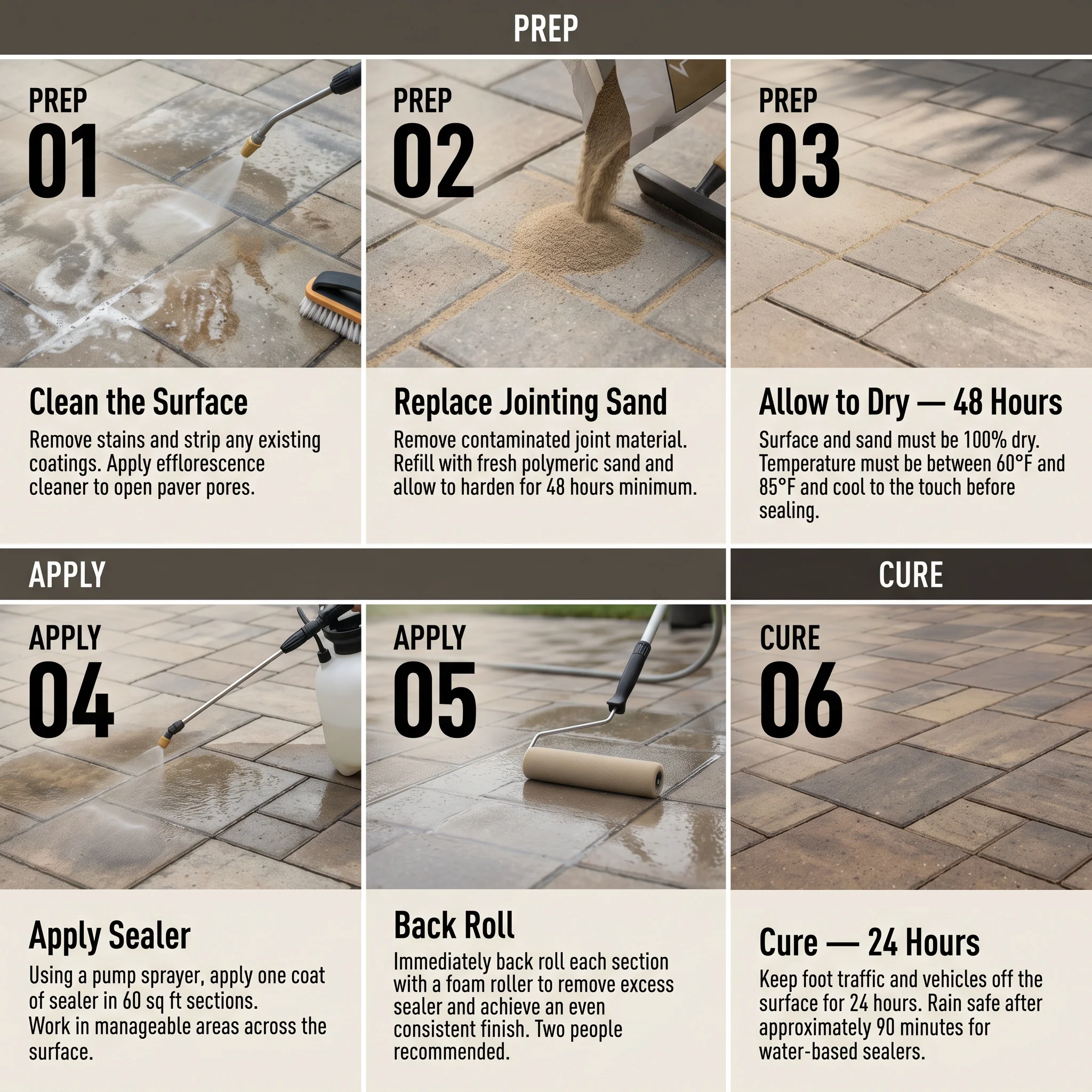 Alliance Gator Hybrid Seal Low Gloss Water Based Paver Sealer - Image 5