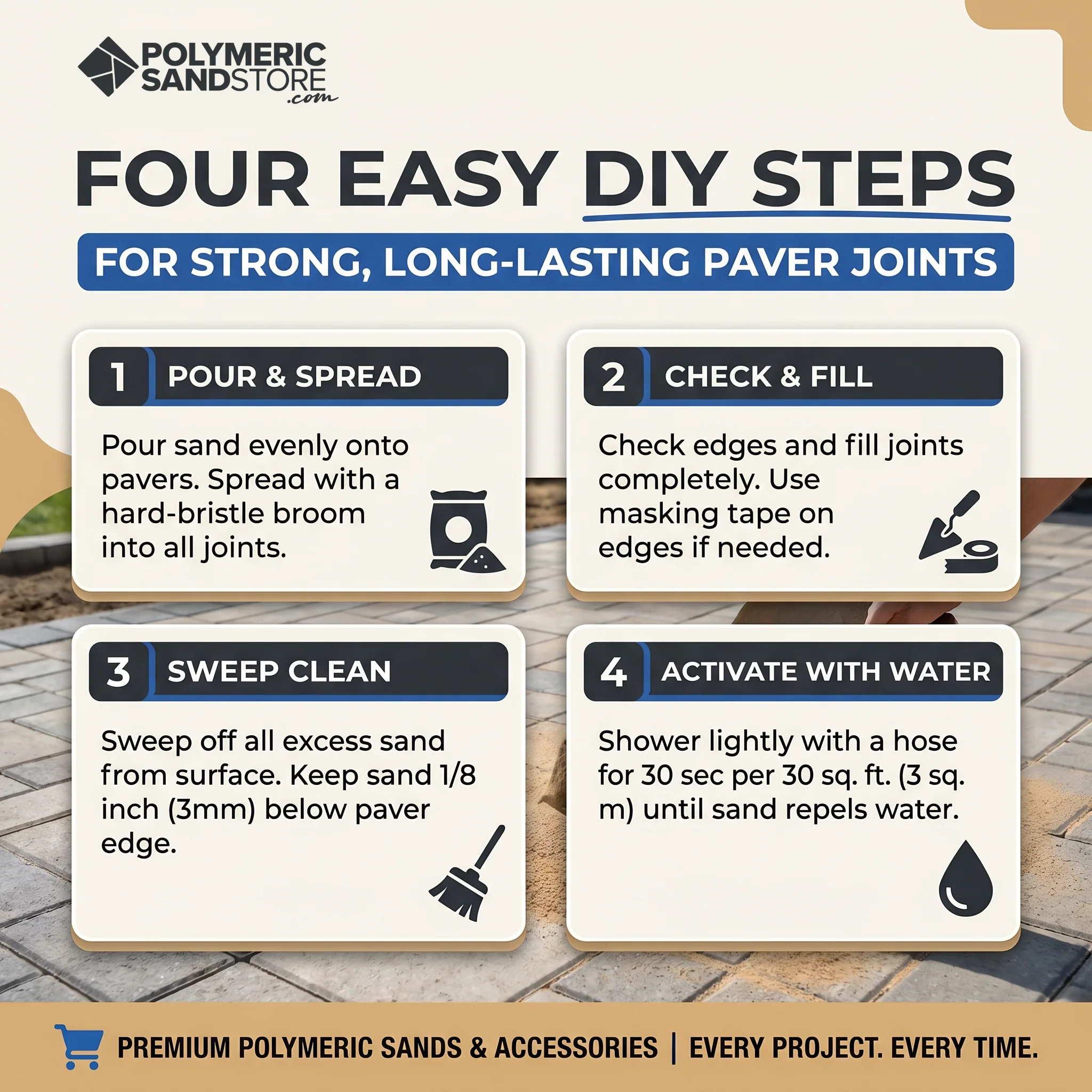 SRW X-Treme™ Polymeric Sand – 50 lb Bag (Wide Joints up to 6") - Image 6